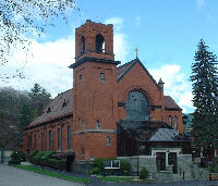 Exterior of Queen of Peace Church